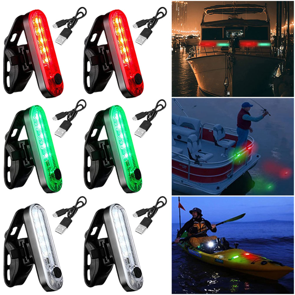 LED Boat Navigation Light USB  - огляд і ціна Fishing Kayak Cart